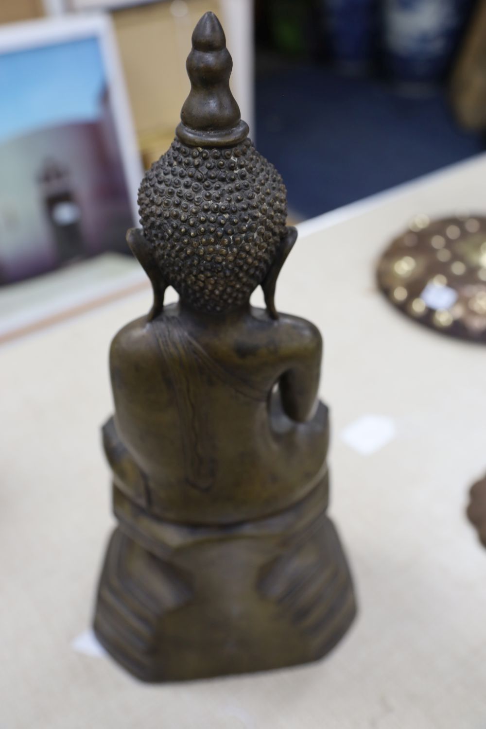 A Burmese bronze Buddha